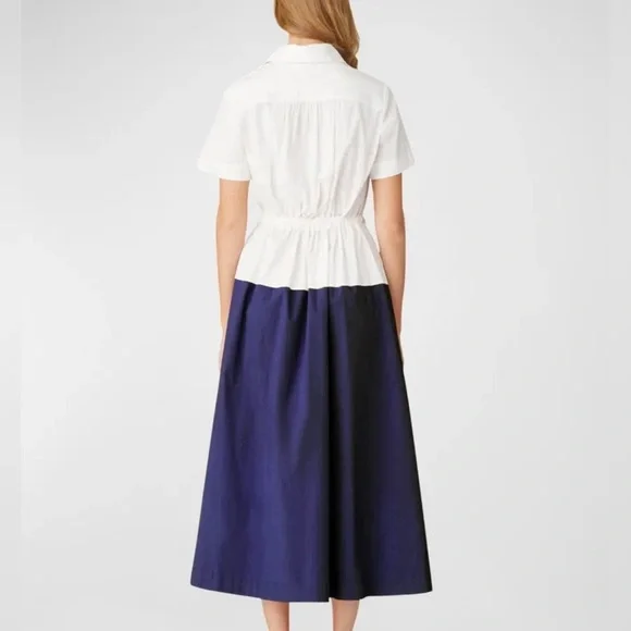 NWT Amelie Colorblock Tie-Front Midi Dress - Picture 3 of 3